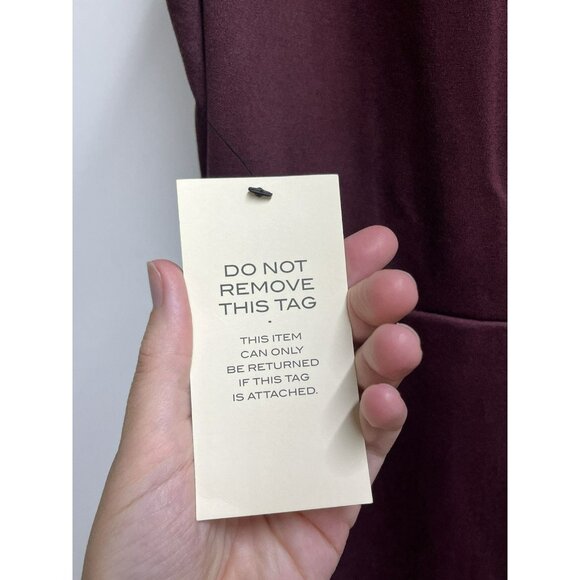 NEW Cache NWT Ponte Sheath Midi Sleeveless Dress In Chocolate Brown Size Medium - Picture 9 of 14